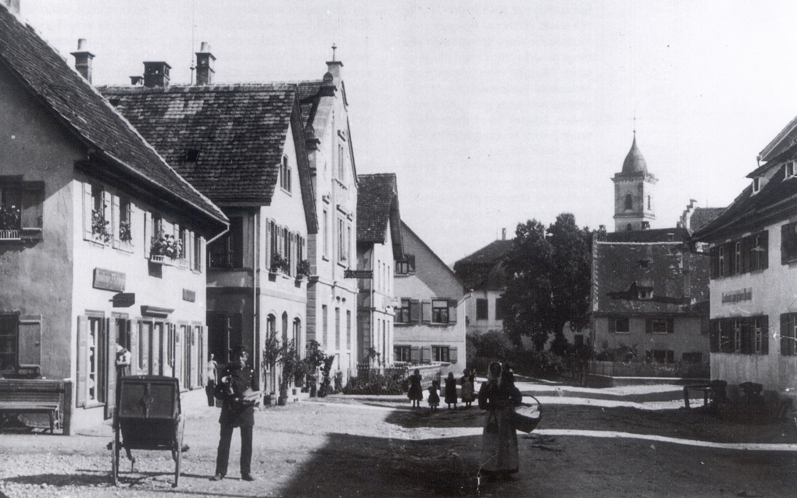 Historisches Bild von der Hauptstraße